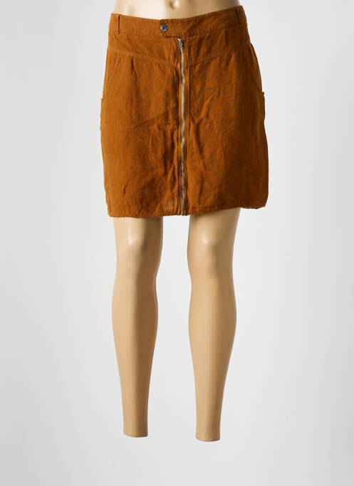 Fustă scurtă maro ONE STEP femeie