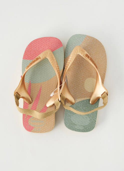 Șlapi auriu HAVAIANAS fată