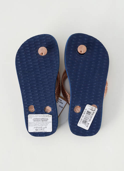 Șlapi auriu HAVAIANAS fată