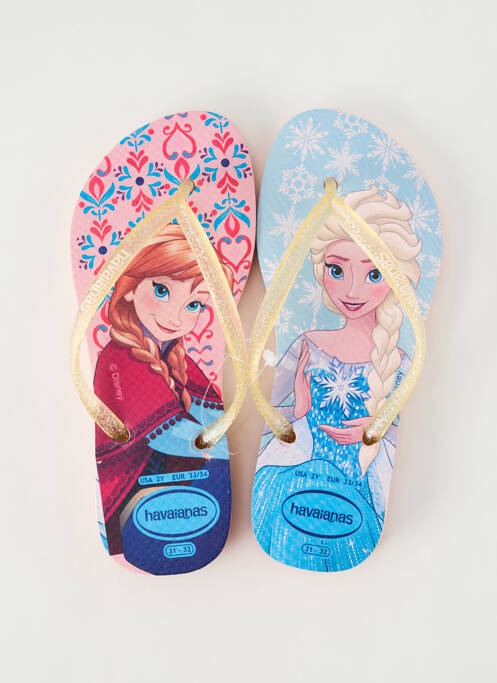 Șlapi auriu HAVAIANAS fată