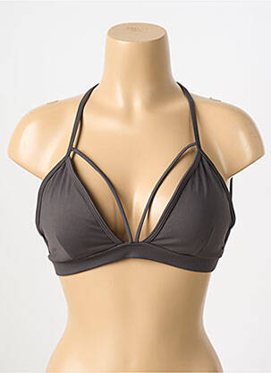 Sutien de costum de baie elasticitate top sutien modelat gri ALTO GIRO femeie