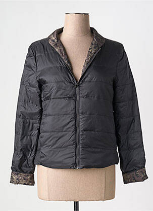 Geacă matlasată negru IKKS femeie