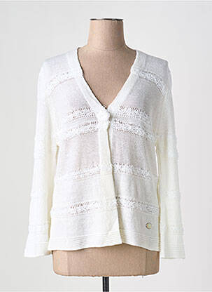 Vestă cu mâneci lungi alb CINZIA CALDI femeie