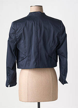 Bolero efect material satinat albastru DANIEL HECHTER femeie