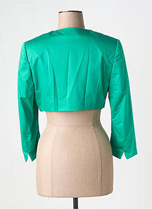 Bolero efect material satinat verde DANIEL HECHTER femeie