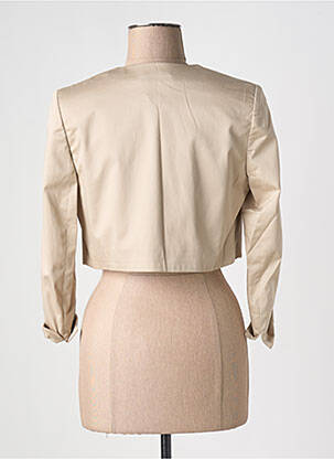 Bolero efect material satinat maro DANIEL HECHTER femeie