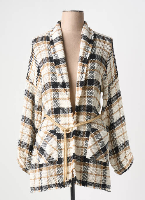 Vestă cu mâneci lungi bej CAROLINE BISS femeie