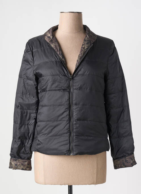 Geacă matlasată buzunare fără glugă negru IKKS femme