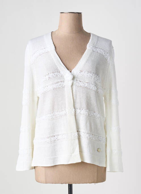 Vestă cu mâneci lungi alb CINZIA CALDI femeie