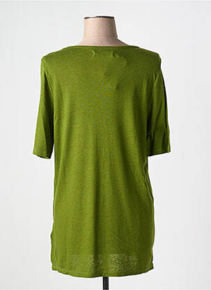 Tricou croială dreaptă mâneci scurte verde NICE THINGS femeie