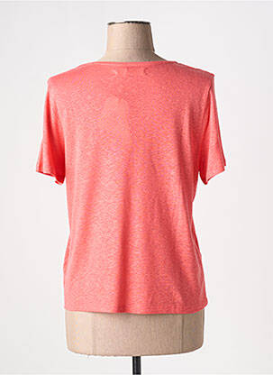 Tricou croială dreaptă mâneci scurte portocalie NICE THINGS femeie