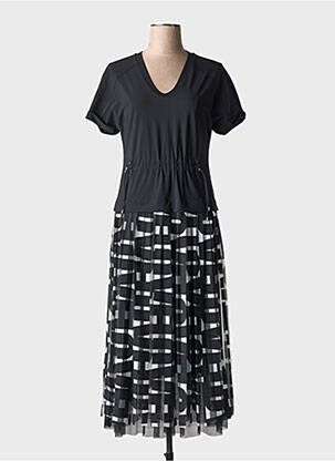 Rochie midi mâneci scurte mâneci scurte negru MARC CAIN femeie