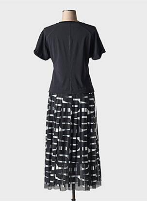 Rochie midi mâneci scurte mâneci scurte negru MARC CAIN femeie