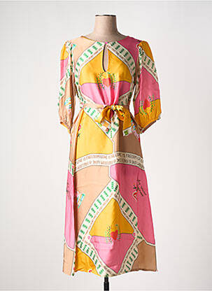 Rochie midi roz MÊME ROAD femeie