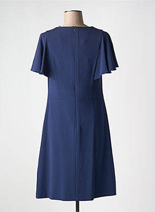 Rochie midi mâneci scurte mâneci scurte albastru BASLER femeie