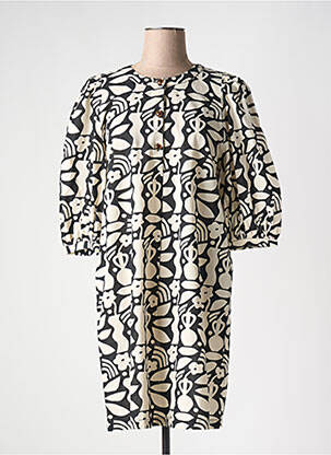 Rochie midi bej DES PETITS HAUTS femeie