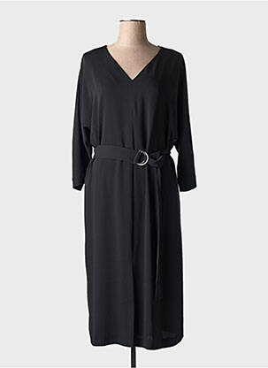 Rochie midi mâneci lungi mâneci lungi negru DANIEL HECHTER femeie