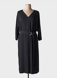 Rochie midi mâneci lungi mâneci lungi negru DANIEL HECHTER femeie
