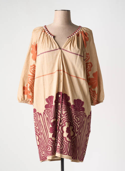 Rochie scurtă bej MÊME ROAD femeie