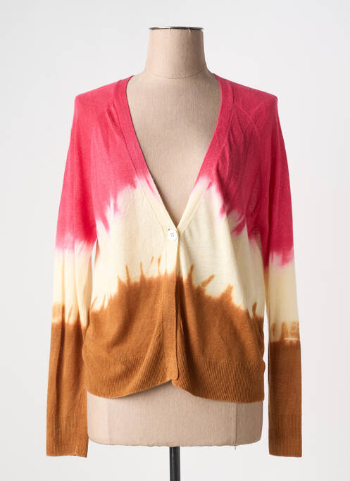 Vestă cu mâneci lungi roz NICE THINGS femeie