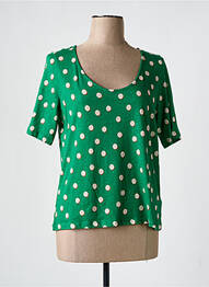 Tricou imprimeu fantezie mâneci scurte verde NICE THINGS femeie