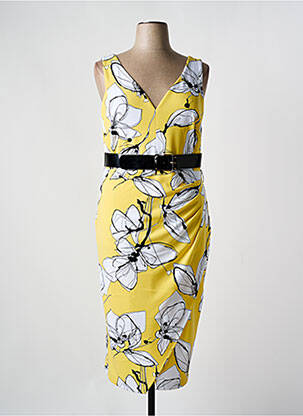 Rochie midi galben JOSEPH RIBKOFF femeie