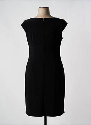 Rochie midi imprimeu fantezie mâneci scurte negru JOSEPH RIBKOFF femeie