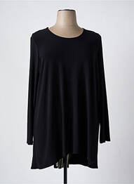 Tunică mâneci lungi guler rotund negru JOSEPH RIBKOFF femme