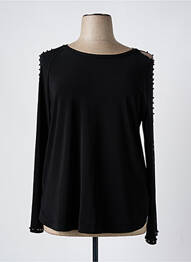 Top croială cambrată mâneci lungi negru JOSEPH RIBKOFF femme