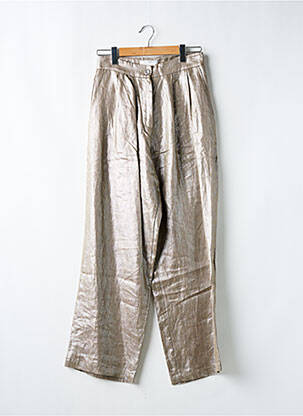 Pantalon larg auriu BRAND UNIQUE femeie