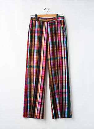 Pantalon larg țesătură poplin mărime normală verde DIXIE femeie