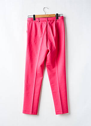 Pantalon slim țesătură poplin mărime normală roz GAUDI femeie