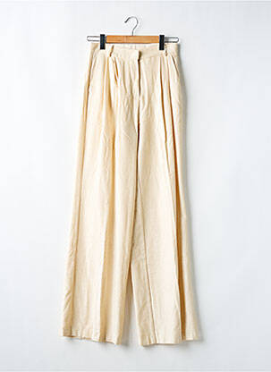 Pantalon larg bej DIXIE femeie