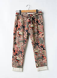 Pantalon 7/8 elasticitate mărime normală roșu PLEASE femme