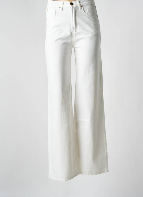 Blugi cu croială largă alb GAUDI femeie