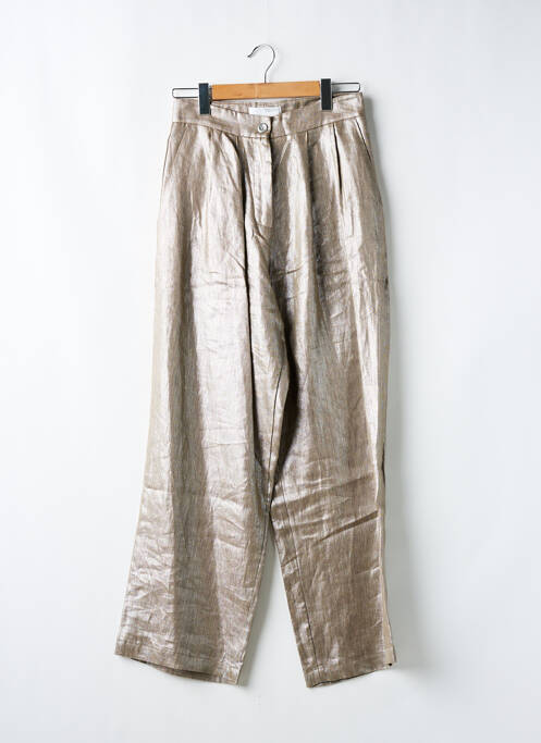 Pantalon larg auriu BRAND UNIQUE femeie