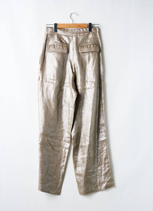 Pantalon larg auriu BRAND UNIQUE femeie