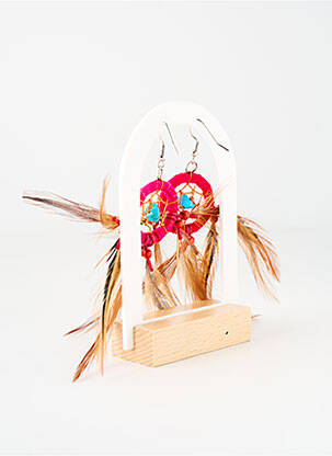 Cercei ornament charmă / pandantiv roz TATA GISELE femeie