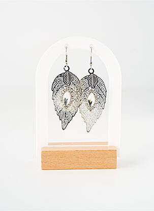 Cercei ornament oxid de zirconiu argintiu TATA GISELE femeie