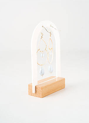 Cercei ornament charmă / pandantiv gri TATA GISELE femeie