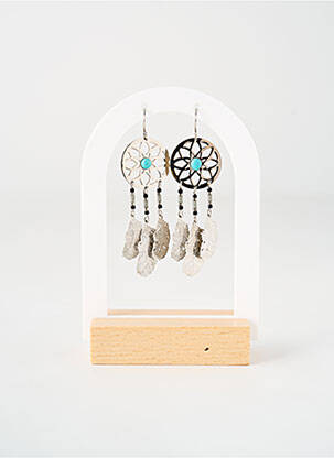 Cercei ornament charmă / pandantiv argintiu TATA GISELE femeie