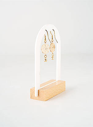 Cercei ornament oxid de zirconiu auriu TATA GISELE femeie
