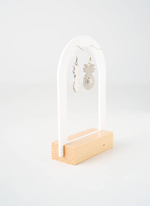 Cercei imprimat argintiu TATA GISELE femme