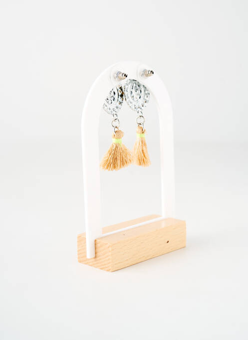 Cercei ornament oxid de zirconiu bej TATA GISELE femme