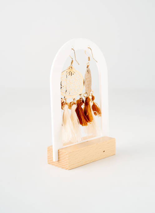 Cercei bej TATA GISELE femeie