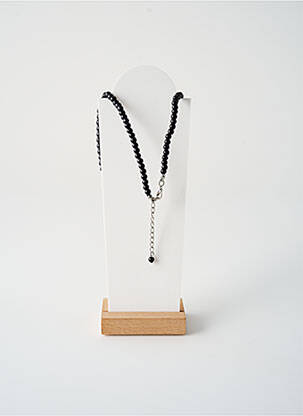 Colier ornament cu mărgele negru TATA GISELE femeie