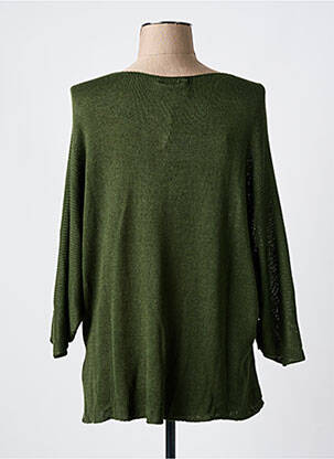 Pulover croială dreaptă mâneci lungi verde CREAM femeie