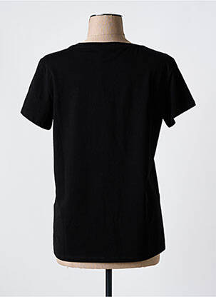 Tricou serigrafie cu strasuri mâneci scurte negru LIU JO femeie