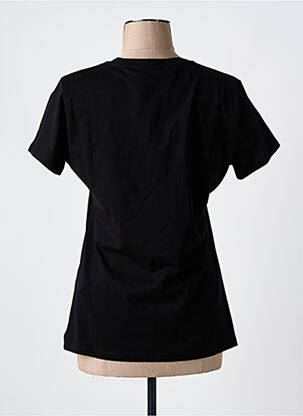 Tricou serigrafie cu strasuri mâneci scurte negru LIU JO femeie