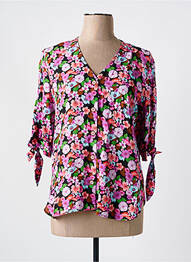 Cămașă imprimeu floral mâneci 3/4 violet TINTA STYLE femme